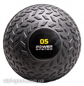 М'яч slamball для кросфіту та фітнесу Power System ps-4115 5кг рифлений