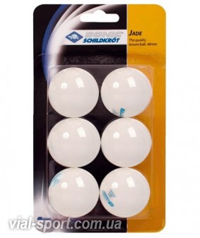 М'ячі для настільного тенісу Jade ball (blister card) white (6 шт)