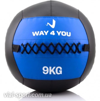 Набивний м'яч Wall Ball (медбол) Way4you 9кг.