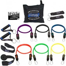 Набір трубчастих еспандерів зі знімними рукоятками BODYLASTICS Stackable MAX XT Resistance Bands Set (6 еспандерів)