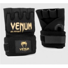 Накладки гелеві бинти Venum Gel Kontact Glove Wraps Black Gold 