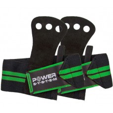 Накладки гімнастичні Power System Crossfit Grip PS - 3330 Black/Green (Пара)