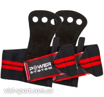 Накладки гімнастичні Power System Crossfit Grip PS - 3330 Black/Red (Пара)