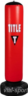 Підлоговий надувний мішок TITLE BOXING INFLATABLE punching BAG Червоний / Чорний