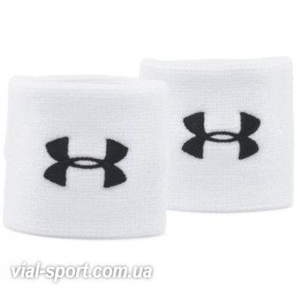 Напульсники Under Armour Performance Wristbands-WHT білий чоловік UNI 1276991-100