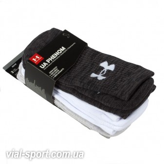 Шкарпетки Under Armour PHENOM TWISTED CREW білі 1312460-100