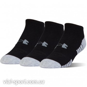 Шкарпетки Under Armour UA HEATGEAR TECH NOSHOW 3PK чорні 1312439-001