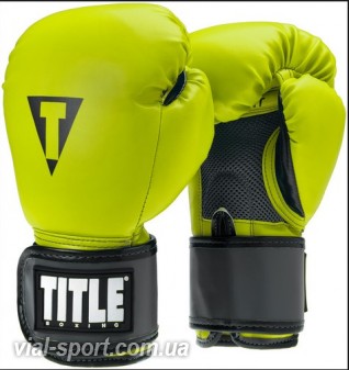 Боксерські рукавички TITLE Aerovent Action Fitness Gloves Green