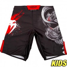 Дитячі шорти Venum Koi 2.0 Kids Fightshorts Black White