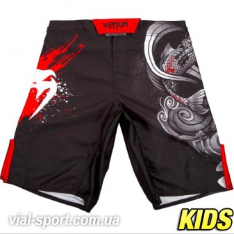 Дитячі шорти Venum Koi 2.0 Kids Fightshorts Black White