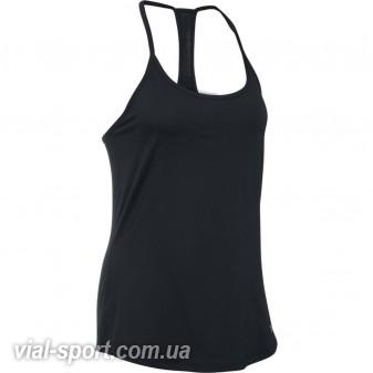 Майка Under Armour чорна Fly By Racerback Tank жін 1293483-001