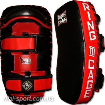 Пади для ММА і тайського боксу RING TO CAGE Deluxe Thai Pad RC36 чорний/червоний