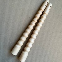 Палиці конусні для спортивних нунчак із бука "фігурні" 32см