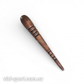 Паличка для точкового масажу з натурального бука коричнева