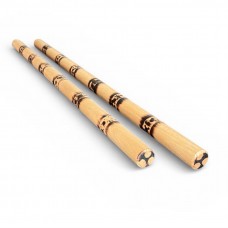 Парні палички з бука довжина 65 см, діаметр 2,5 см flaming tiger