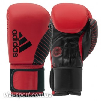 Рукавички Adidas з ліцензією Wako для боксу та кікбоксингу (червоний/чорний, adiKBWKF200)