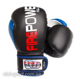 Рукавички боксерські FirePower FPBGA9 Black / Blue