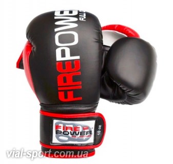 Рукавички боксерські FirePower FPBGA9 Black / Red