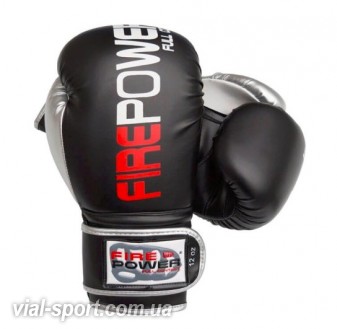 Рукавички боксерські FirePower FPBGA9 Black / Silver