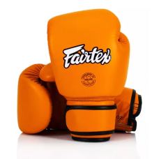 Рукавички боксерські Шкіряні на липучці FAIRTEX BGV16 Помаранчевий