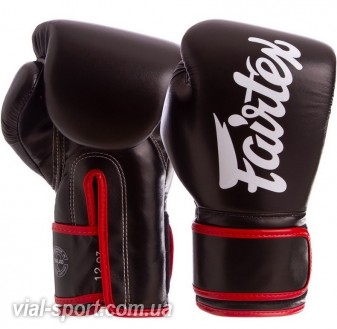 Рукавички боксерські PU на липучці FAIRTEX BGV14 чорний