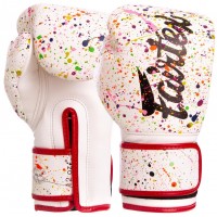 Рукавички боксерські PU на липучці FAIRTEX BGV14PT (р-р 10-14oz, білий)