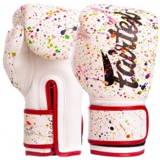 Рукавички боксерські PU на липучці FAIRTEX BGV14PT (р-р 10-14oz, білий)