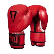 Рукавички боксерські TITLE Boxing Cyclone Leather Training Gloves Бордо