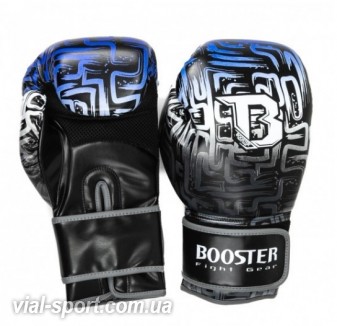 Боксерські рукавички Booster BT Labyrint Boxing Gloves (тренувальні) чорно-синій