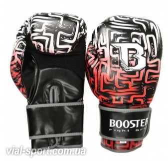 Боксерські рукавички Booster BT Labyrint Boxing Gloves (тренувальні) чорно-червоний