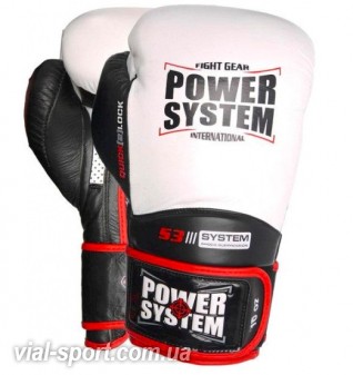 Рукавички для боксу PowerSystem PS 5004 Impact White