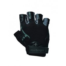 Рукавички для фітнесу Harbinger Pro 1143 Non-WristWrap Vented Cushioned Leather Palm Weightlifting Gloves чорний