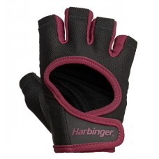 Рукавички для фітнесу HARBINGER Women's Power Gloves H1615 Чорний / Бордовий