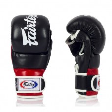 Рукавички для змішаних єдиноборств FGV18 Fairtex Super Sparring MMA Gloves Black-Red