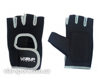 Рукавички для тренування LiveUp TRAINING GLOVES чорний / сірий