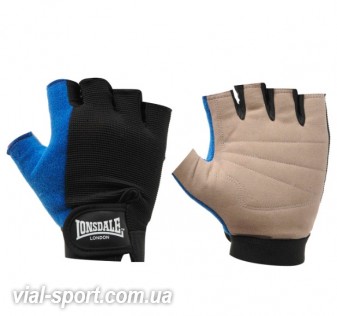 Рукавички Lonsdale fitness gloves-black / blue