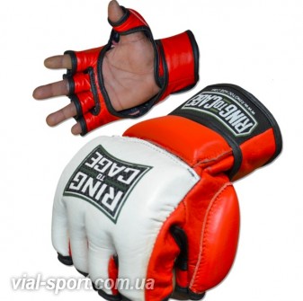 Рукавички MMA для змагань RING TO CAGE Amateur Fight Gloves червоний / білий