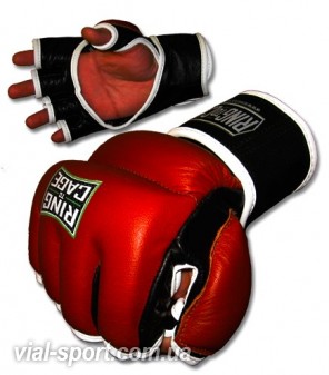 Рукавички MMA для змагань RING TO CAGE Amateur Hybrid Gloves RC02A Коричневий / Чорний