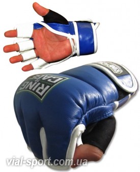 Рукавички MMA для змагань RING TO CAGE Pride Style MMA Gloves RC03P сині 