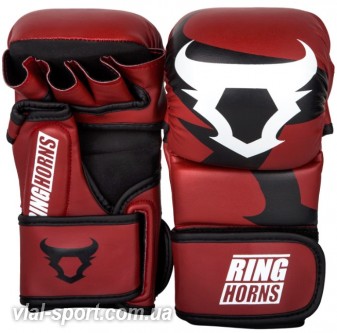 Рукавички тренувальні MMA Ringhorns charger sparring gloves red