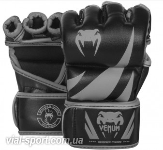 Рукавички MMA Venum Challenger MMA Gloves Black Grey