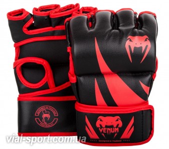 Рукавички MMA Venum Challenger MMA Gloves Without Thumb Black Red