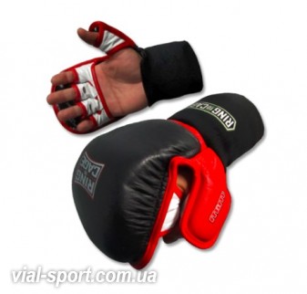 Рукавички з більшою ударною поверхнею для MMA RING TO CAGE Deluxe MiM-Foam Pro Sparring Gloves RC05 чорний / червоний 