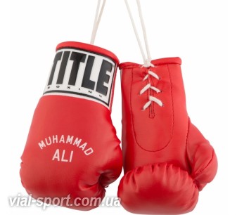 Рукавички сувенірні TITLE Ali 5 " Mini Boxing Gloves червоні