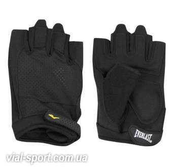 Рукавички тренажерні Everlast fitness gloves black