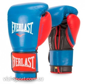 Рукавички тренувальні Everlast Powerlock Hook &amp; Loop Training Gloves blue / red