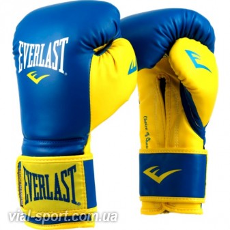 Рукавички тренувальні Everlast Powerlock Hook And Loop Training gloves synthetic leather (тренувальні)