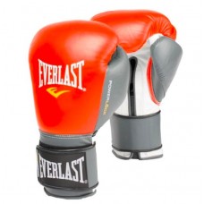 Рукавички тренувальні Everlast Powerlock Hook &amp; Loop Training Gloves Leather grey / red