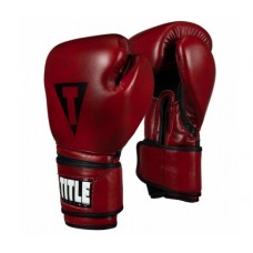 Рукавички тренувальні TITLE Blood Red Leather Sparring Gloves