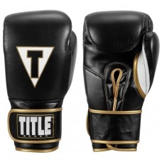 Рукавички тренувальні TITLE Boxeo Mexican Leather Training Gloves чорний/білий